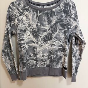 Calvin Klein Performance Gray and White Knit Top